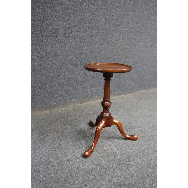 Traditional The Golden Gallery Mahogany Plant Stand For Sale - Image 3 of 8