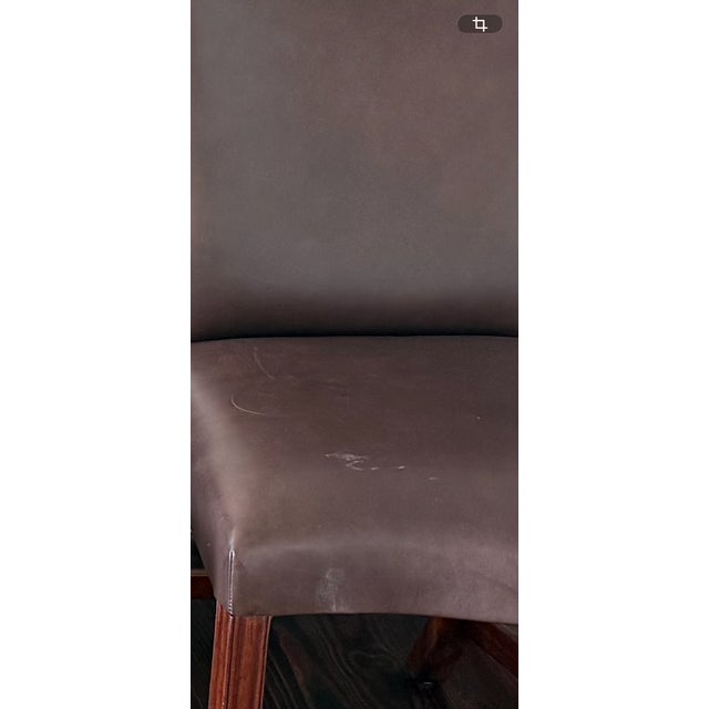 Chocolate 8 Rose Tarlow Melrose House Dining Side Chairs For Sale - Image 8 of 10