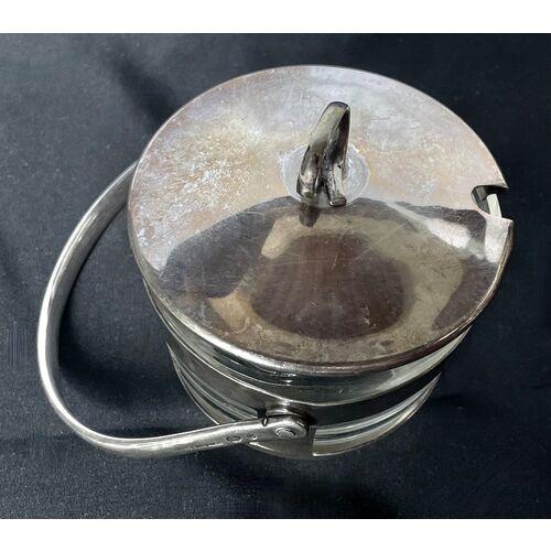 Traditional Vintage Austrian Silver-Plated Butter Dish For Sale - Image 3 of 7