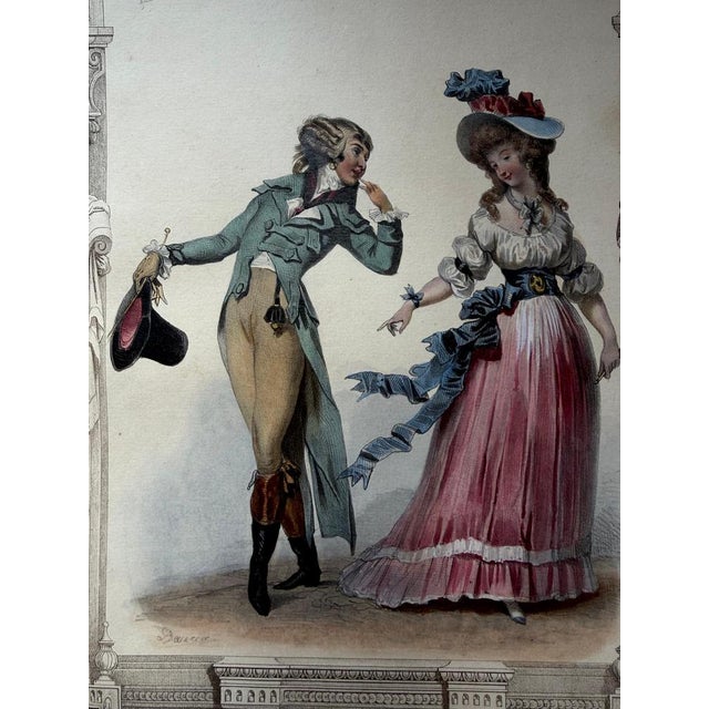 Achille Devéria, Promenade Costume, 1847, Lithograph For Sale - Image 3 of 12