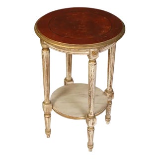 Small Round Painted Drinks Table For Sale