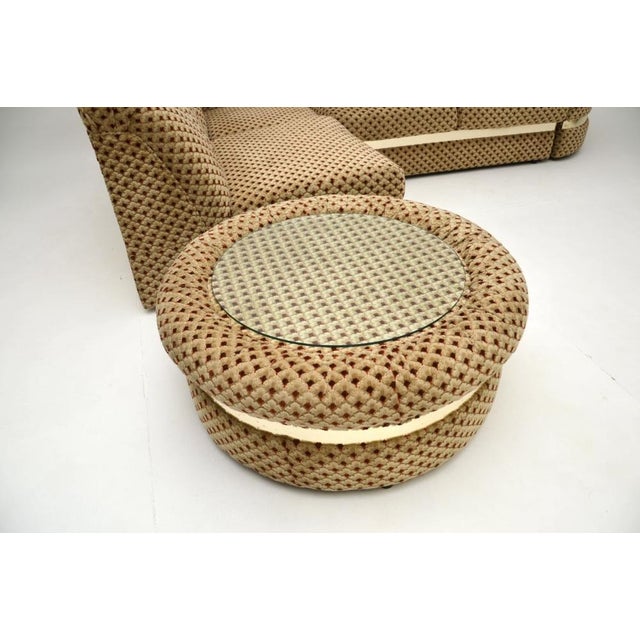 Vintage Sectional Corner Sofa and Table, 1970s, Set of 5 For Sale - Image 10 of 12