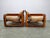Scandinavian Lounge Chairs in Wood and Corduroy Upholstery, 1970s, Set of 2 For Sale - Image 4 of 15