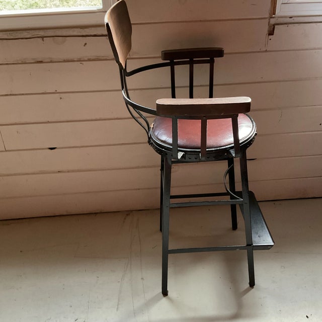 Mid-20th Century Industrial Bar Height Chair For Sale - Image 4 of 7