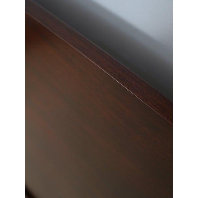 Henkel Harris Queen Size Rice Carved Mahogany Poster Bed For Sale - Image 10 of 17
