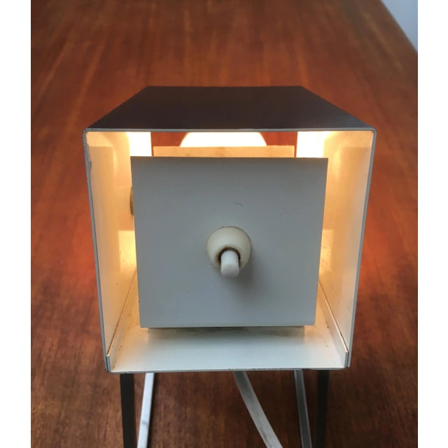 Metal German Mid-Century Cube Table Lamp from Kaiser Idell Leuchten For Sale - Image 7 of 18