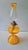 A beautiful vintage amber glass kerosene oil lamp with a traditional Early American / Edwardian-inspired silhouette. The...