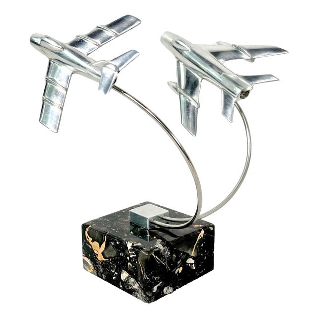 Cabinet Miniature with MiG 15 and MiG 19 Planes, Poland, 1950s For Sale