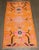 Textile Bright Orange Floral Vintage Tibetan Rug rug no.j4589 For Sale - Image 7 of 7
