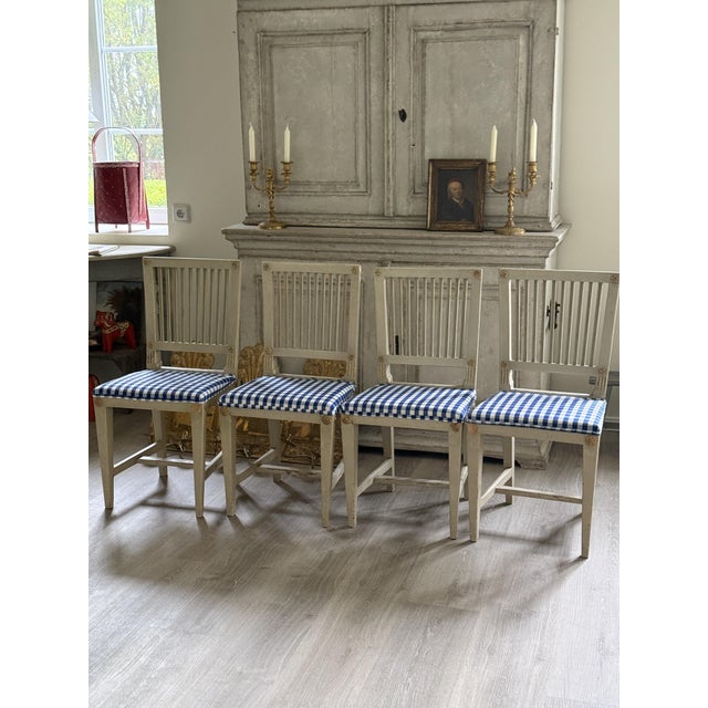 Gustavian Chairs, 1850s, Set of 4 For Sale - Image 11 of 11