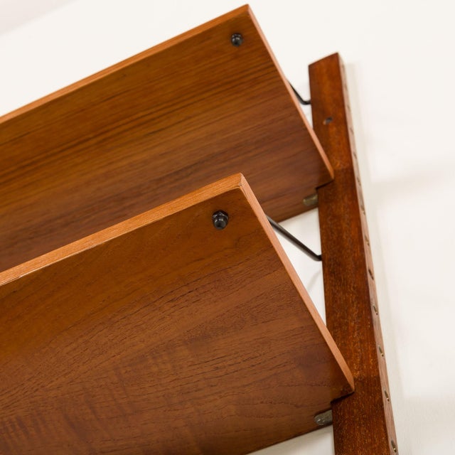 Danish Teak Shelving Unit in the style of Cadovius, 1960s For Sale - Image 9 of 10