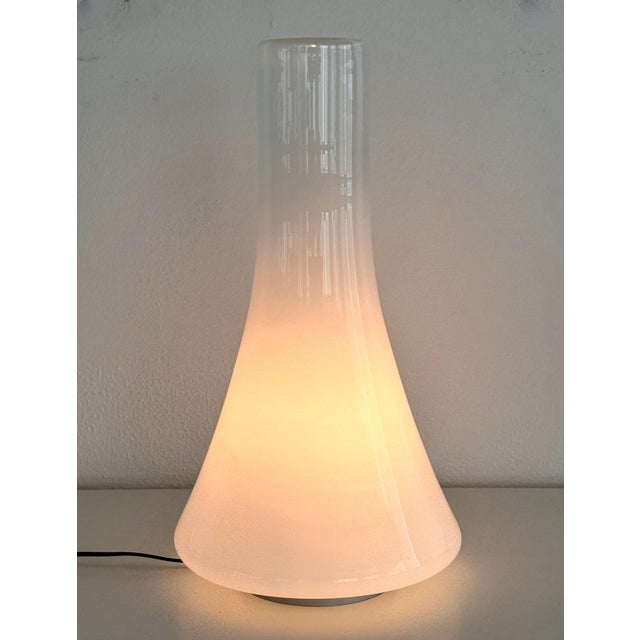 Vintage Italian Table Lamp in Glass by Angelo Mangiarotti, 1990 For Sale - Image 11 of 18