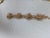 Vintage 1950s Signed Napier Goldtone Flower Link Bracelet For Sale - Image 9 of 9