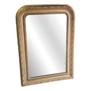 Large Antique Gilt Overmantle Wall Mirror, 1900s For Sale