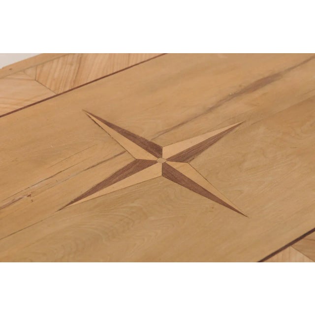 French Antique Raised Chest, Star Inlay Top For Sale - Image 10 of 11