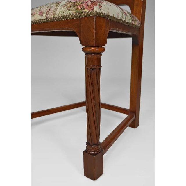 Set of 19th Century Victorian Gothic Revival Chairs in Carved Walnut For Sale - Image 17 of 18