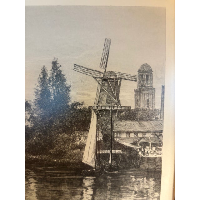 Early 20th Century James Fagan Original Etching, Signed, Dutch Harbor For Sale - Image 5 of 15