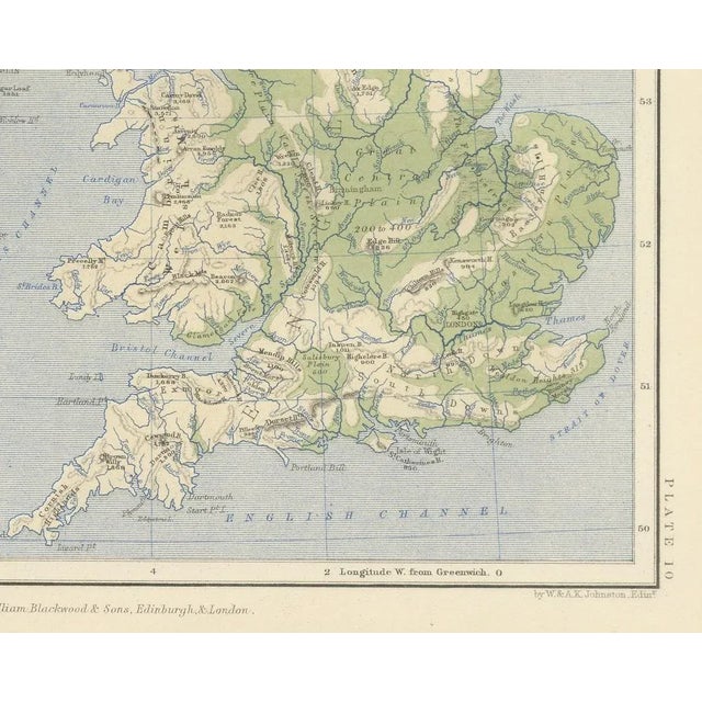 Map of the British Isles by A.K. Johnston, 1852 For Sale - Image 3 of 10