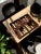 Backgammon Brown Leatherette Handled Case For Sale - Image 4 of 10