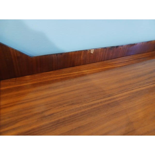 Modernist credenza by Gianfranco Frattini for La Permanente Mobili Cantù. Teak wood featuring six drawers raised on steel...