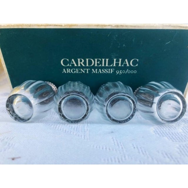Vintage Crystal Salt and Pepper Cellars from Christofle, 1960s, Set of 4 For Sale - Image 3 of 10
