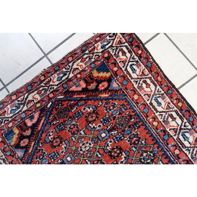 1970s 1970s, Handmade Vintage Persian Hamadan Rug 2.4' X 4.1' For Sale - Image 5 of 11