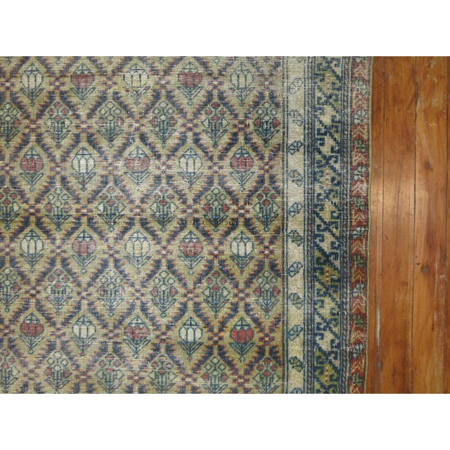 Late 19th Century 19th Century Shabby Chic Caucasian Rug - 2'7" x 4'7" For Sale - Image 5 of 8