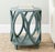 Modern Round Accent Table, Steel Teal For Sale - Image 3 of 4
