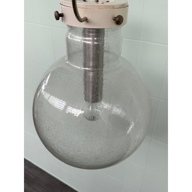 Italian Hanging Lamp with Murano Sphere Lampshade, 1960s For Sale - Image 10 of 18