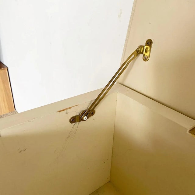 Metal Vintage Chinoiserie Console Table/Storage Chest For Sale - Image 7 of 10