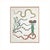 This antique illustration depicts the flora and fauna of the Southwest in decorative desert tones of green, red, blue, and...