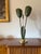 Mid-century modern lily shaped two lights lamp Italy circa 1950 Brass, lacquered metal H 70 cm Diam. 30 cm Conditions:...