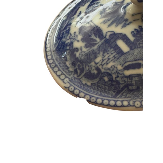 1940s Miniature Blue Willow Children’s Tea Set – 30 Pieces – Occupied Japan For Sale - Image 9 of 10