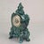 Rococo Vintage West German Green & Turquoise Ceramic Mantel Clock, Baroque Rococo Style For Sale - Image 3 of 13