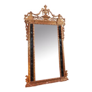 19th Century Italian Gilt Wood Mirror For Sale