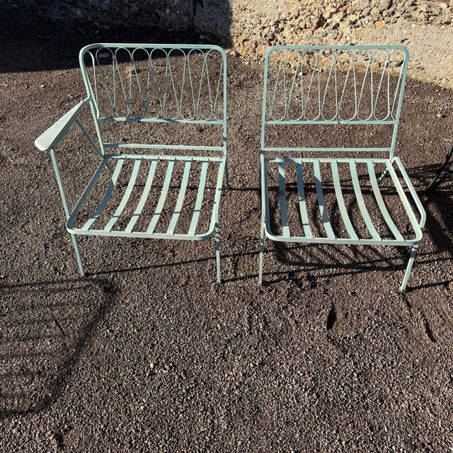 Metal Mid-Century Modern Iron "Ribbon" 5 Piece Sectional Settee Designed by Maurizio Tempestini for John Salterini, Attributed For Sale - Image 7 of 10