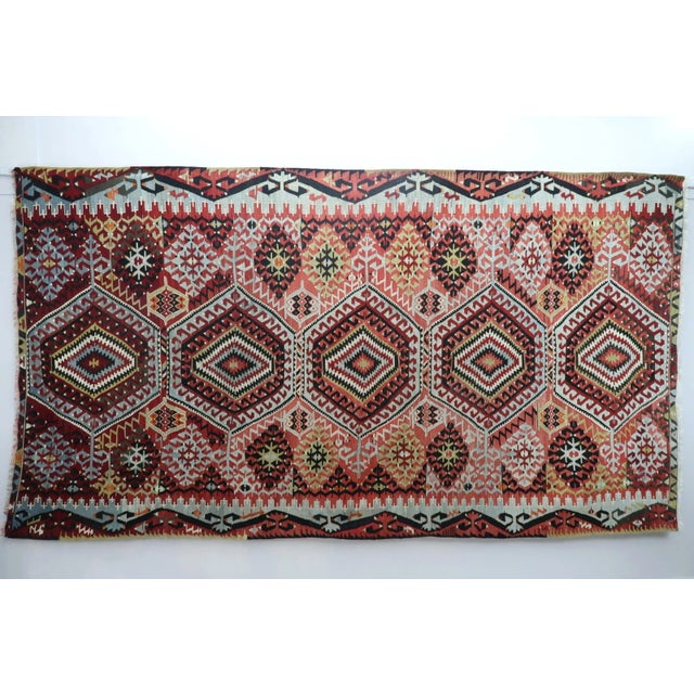 Vintage Turkish Kilim Rug-5’8’x10’6" For Sale - Image 13 of 13