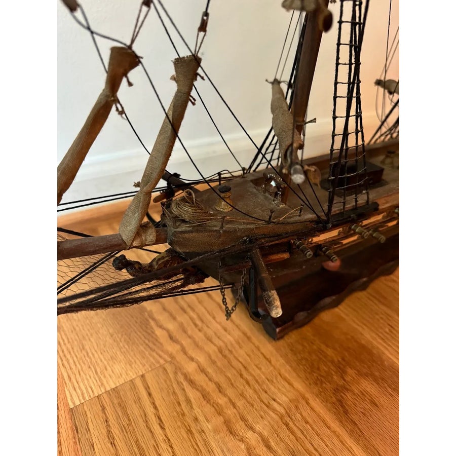 Circa 1950s Spanish Fragata Espanola 1780 Model Ship | Chairish