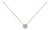 14K Yellow Gold Plated Sterling Silver 3/8 Cttw Diamond Cluster Pendant Necklace For Sale