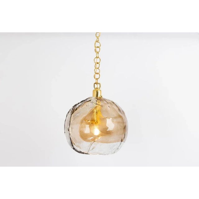 Murano Glass Pendant Light attributed to Kaiser, Germany, 1960s For Sale - Image 10 of 11