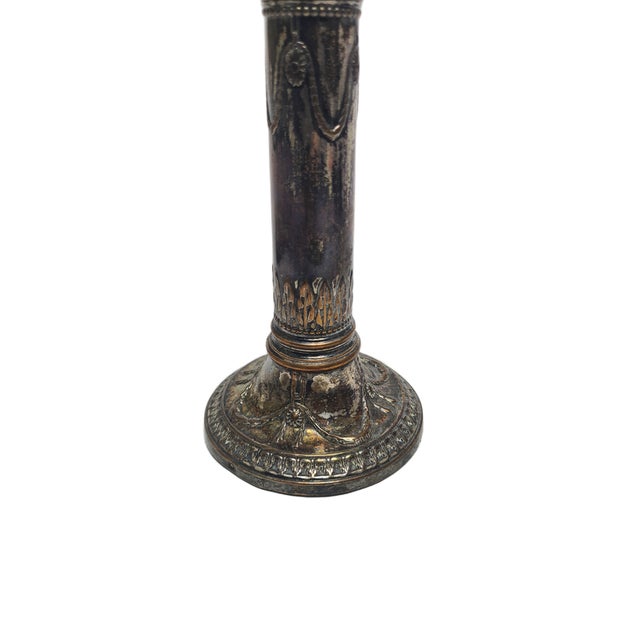 Silver Art Nouveau French Flute Vase, 1900s For Sale - Image 8 of 18