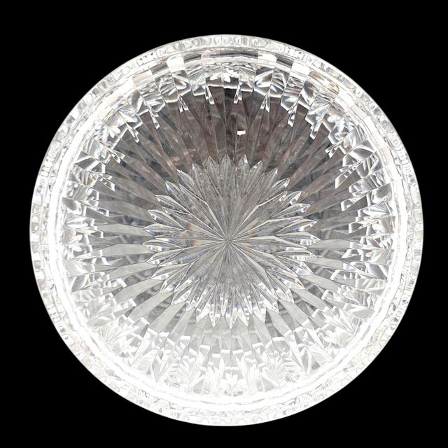 Late 20th Century Signed Waterford Master Cutter Heavy Crystal Centerpiece Bowl For Sale - Image 16 of 16