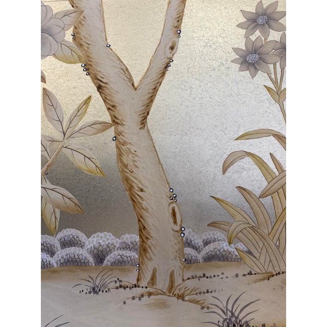 Wallpaper materail: gilded-paper Handicrafts: handmade and hand-painted Panel Size: 36" *60"/ panel Price: this item...