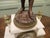 19th Century French Bronze Clock and Garniture For Sale - Image 4 of 9