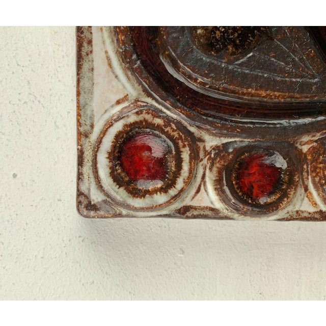 Ceramic Mid-Century Danish Stoneware Bird Wall Plate by Noomi Backhausen for Søholm, 1960s For Sale - Image 7 of 18