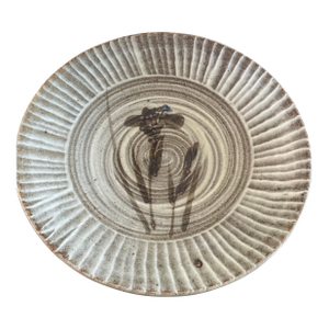 1960s Onta-Yaki Ware Japanese Pottery Charger