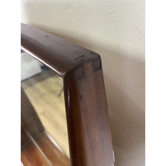 Wooden Console Mirror and Glass Shelf by Paolo Buffa, 1950s For Sale - Image 6 of 9