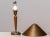 Brass and Elm Table Lamp in the style of Harald Elof Notini for Böhlmarks, 1940s For Sale - Image 10 of 11