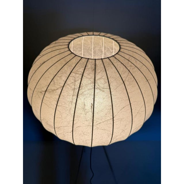 Cocoon Tripod Floor Lamp from Goldkant Leuchten, 1960s For Sale - Image 16 of 17