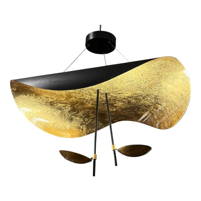 Enzo Catellani for Catellani & Smith Lederam Manta Pendant For Sale